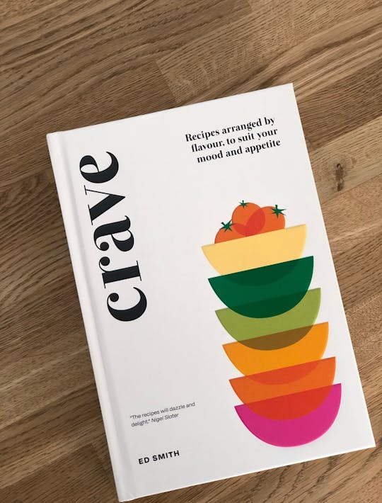 crave recipe book in bright citrus colours