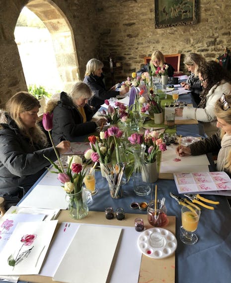 painting course at linnels farm